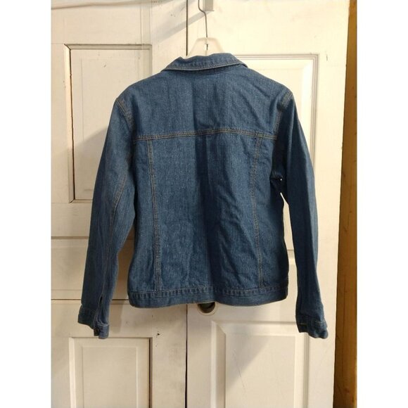 Decorated Originals Womens Large Denim Jacket With Embellished Detailing Size L - Picture 2 of 6